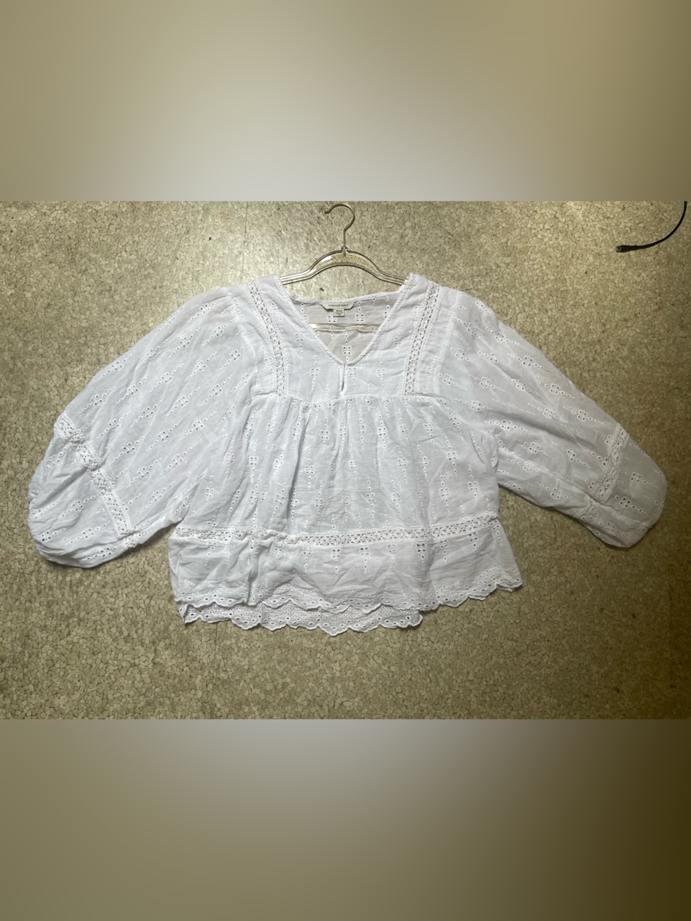 American Eagle Eyelet Top